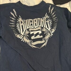Billabong Dark Blue Tee with Winged Graphic